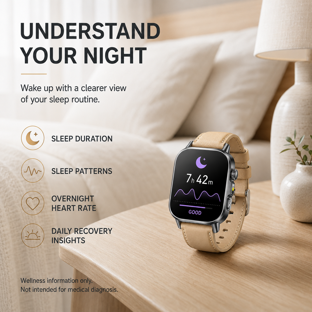 Health Monitoring Smart Watch with ECG, Heart Rate, Blood Pressure, Blood Oxygen, 2.01-Inch AMOLED Display, Bluetooth Calling & Steel Band – Black