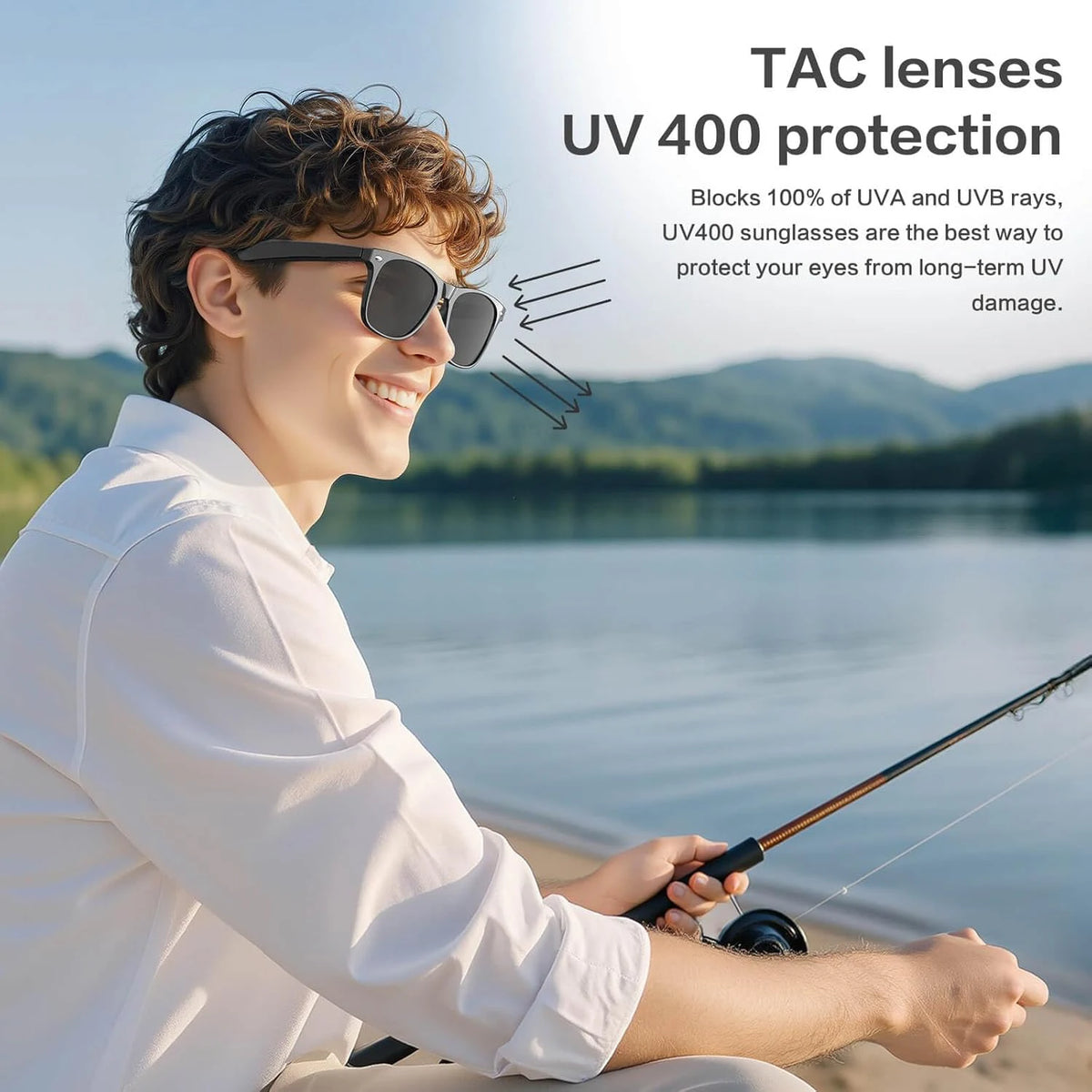 AI Smart Glasses with 8MP Camera, Photo & Video Recording, Live Translation, Bluetooth Calling, Open-Ear Audio & Photochromic Lenses